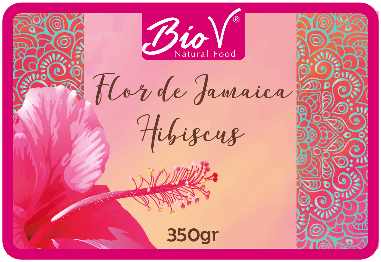 Flor De Jamaica Flor De Hibiscus 350g Infusión Biov