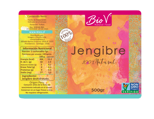 Jengibre deshidratado en polvo 500gr