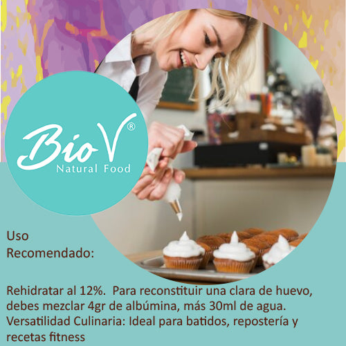 Albúmina 300gr (Clara de huevo deshidratada)