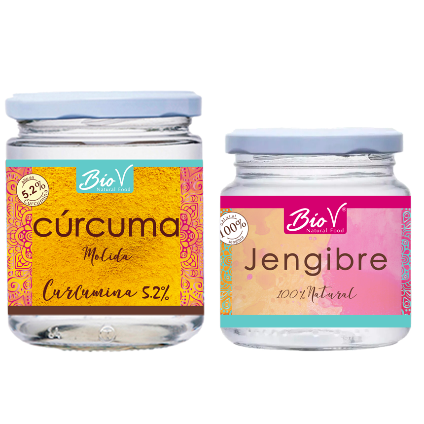 Pack Jengibre 100gr, Cúrcuma 200gr.