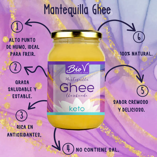 Mantequilla Ghee Clarificada, 500ml