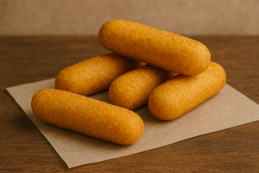 "Deditos de maíz", receta de @ourhealthyplace_