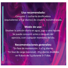 Cargar imagen en el visor de la galería, Creatina Monohidratada 1kg – Polvo Puro BioV Suplemento Deportivo y Energía Muscular
