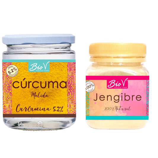 Pack Jengibre 100gr, Cúrcuma 200gr.