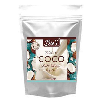 Leche de coco en polvo, natural y Sin gluten 150gr