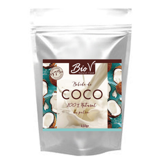 Leche de coco en polvo, natural y Sin gluten 150gr