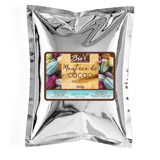 Manteca De Cacao Pura 500g 100% Natural Bio V