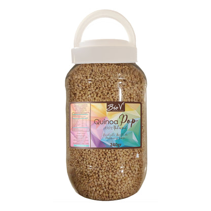 Quinoa Pop 240g Sin endulzar BioV, Cereal Natural Crocante Sin Gluten