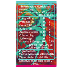 Cargar imagen en el visor de la galería, Vitamina B12 BioV Cianocobalamina Pura en Polvo 50g – Alta Potencia
