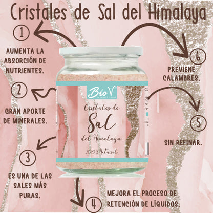 Cristales de Sal del Himalaya, 1 kilo