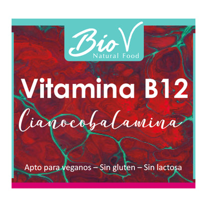 Vitamina B12 BioV Cianocobalamina Pura en Polvo 50g – Alta Potencia