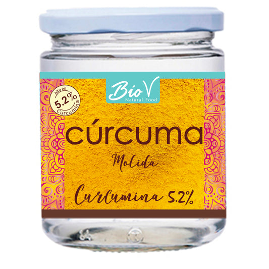 Cúrcuma 200gr, Curcumina Al 5.2%