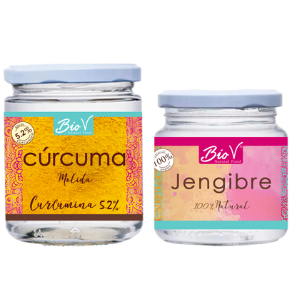 Pack Jengibre 100gr, Cúrcuma 200gr.