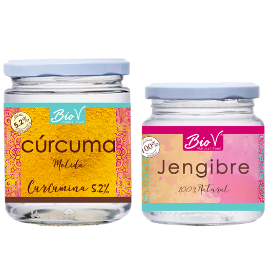 Pack Jengibre 100gr, Cúrcuma 200gr.