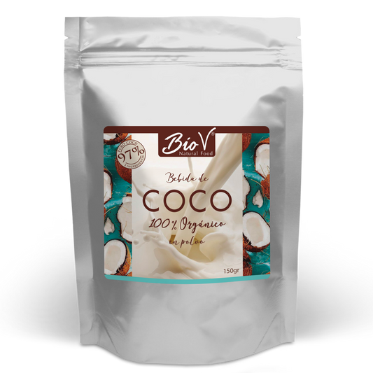 Leche de coco en polvo, Orgánica y Sin gluten 150gr