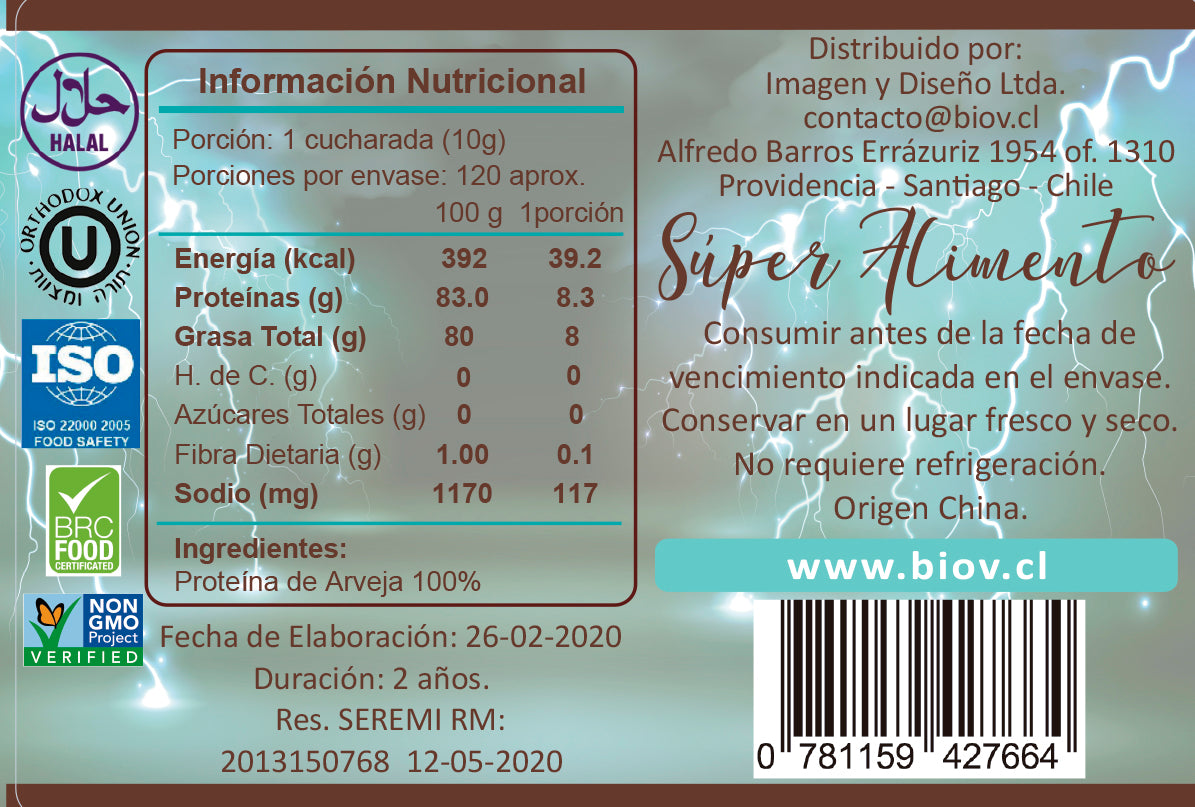 Proteína de Arveja 800gr