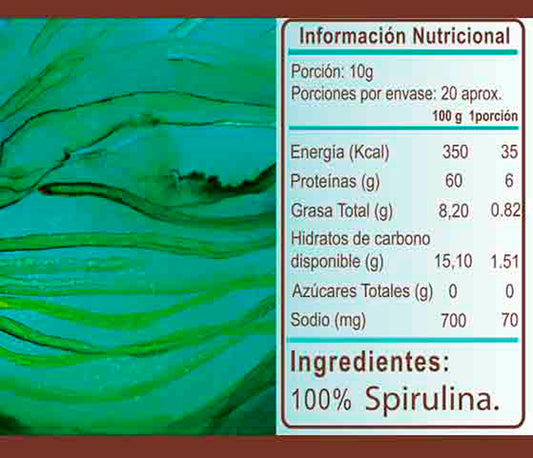 Spirulina Orgánica 200gr