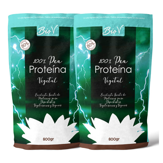 Pack de 2 Proteínas de Arveja, 800gr cada una.